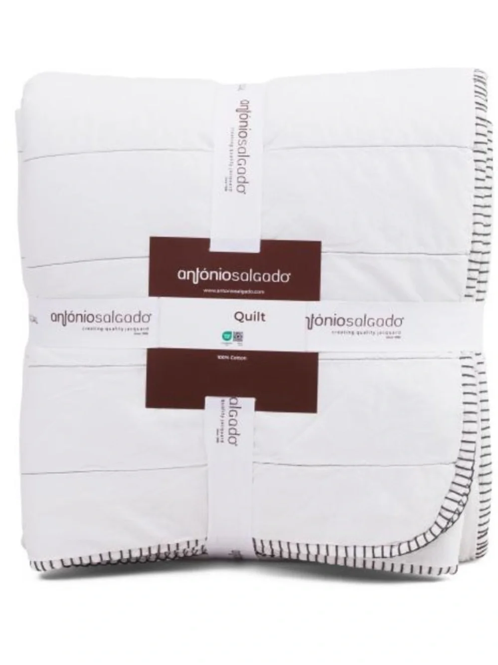ANTONIO SALGADO White Cotton Quilt